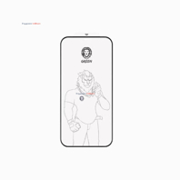 گلس محافظ صفحه نمایش گرین لاین مناسب استفاده برای IP12 PRO MAX