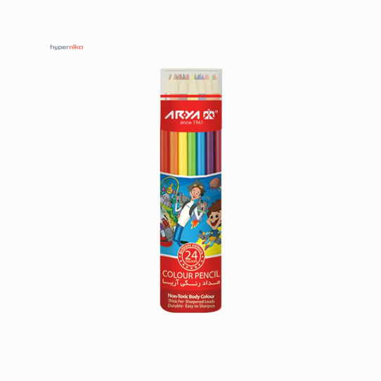 مداد رنگی 36 رنگ آریا طرح نوجوان کد 3056