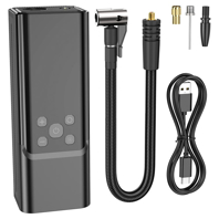 محتویات جعبه پمپ باد قابل حمل و پاوربانک هوکو مدل ZP7 ظرفیت ۵۰۰۰ میلی‌آمپرساعت