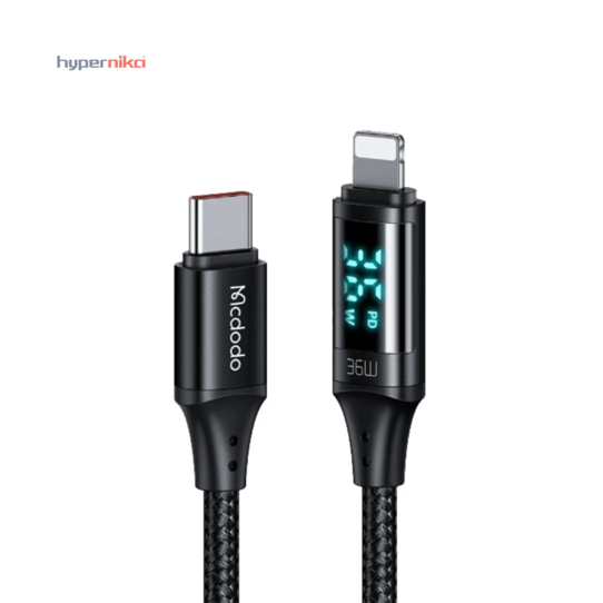 کابل تبدیل USB-C به لایتنینگ مک‌دودو مدل CA-103 با توان 36